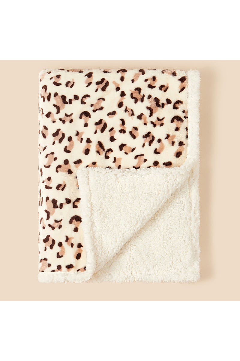75X100CM leopard Winter Baby Blanket Fleece Warm Quilt for Newborn Bedding Baby Swaddle Wrap Flannel