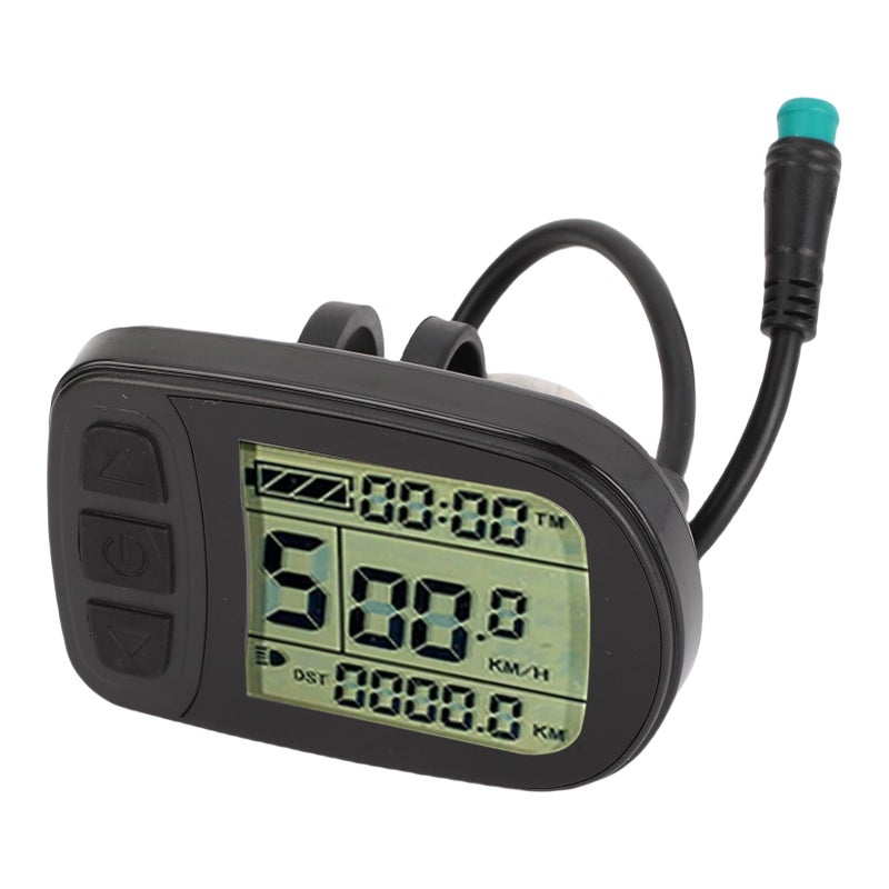 ABS Material Electric Bike LCD Display Meter Clear Screen 5 Core Connector For KT Controller - Image 2