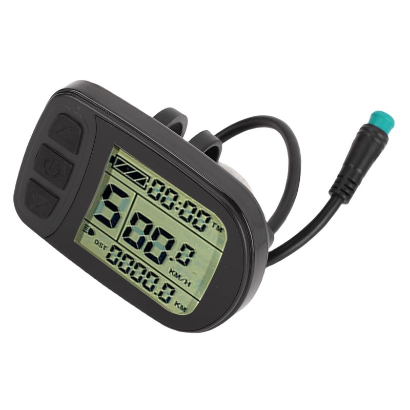 ABS Material Electric Bike LCD Display Meter Clear Screen 5 Core Connector For KT Controller - Image 4