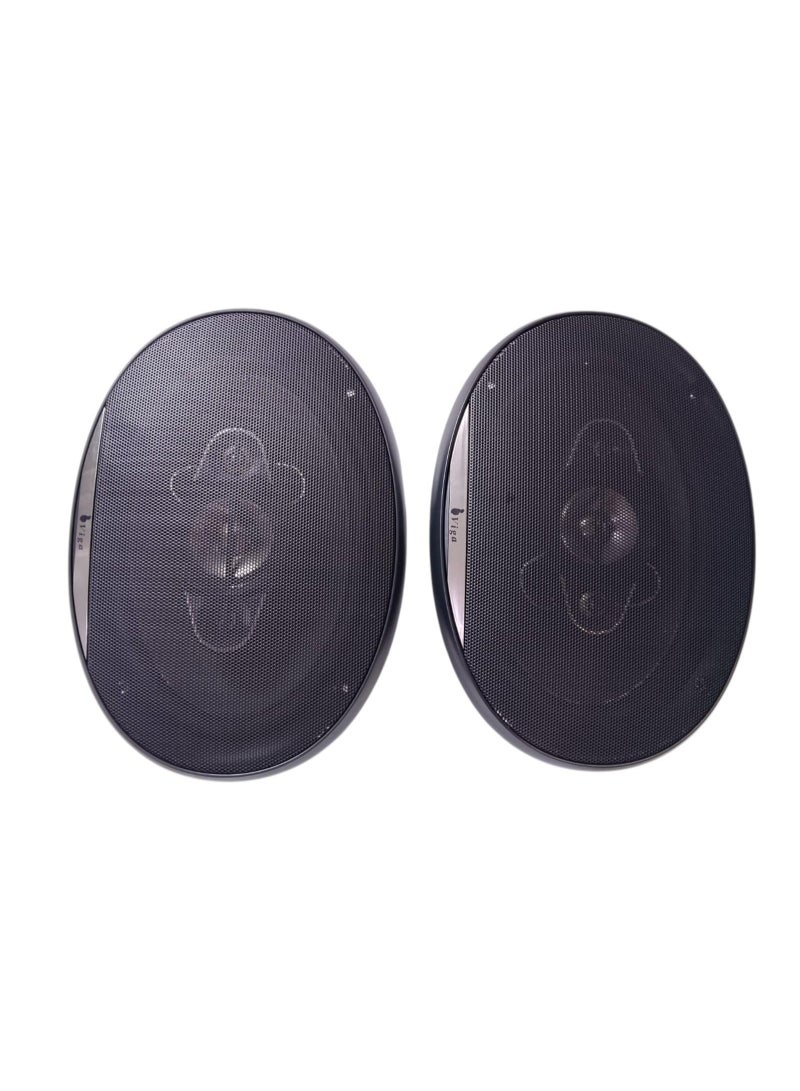 فيجا مكبر صوت بيضاوي للسيارة VI-6958 مقاس 6x9 بوصة - طاقة قصوى 1400 واط - صوت قوي وواضح - زوج من مكبرات الصوت. - Image 2