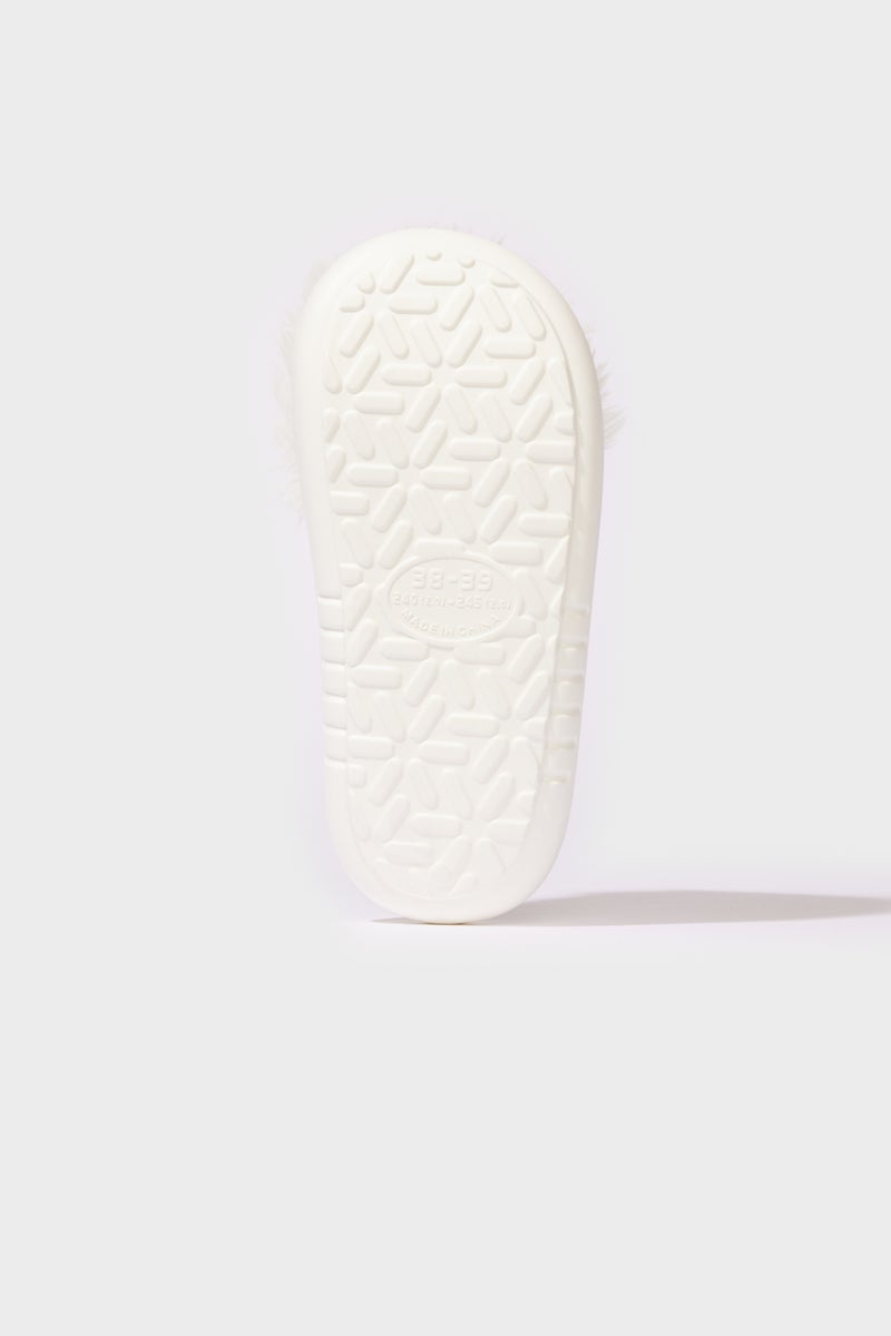 DeFacto White Woman Woman Christmas Themed Flat Sole Home Slippers Casual - Image 4