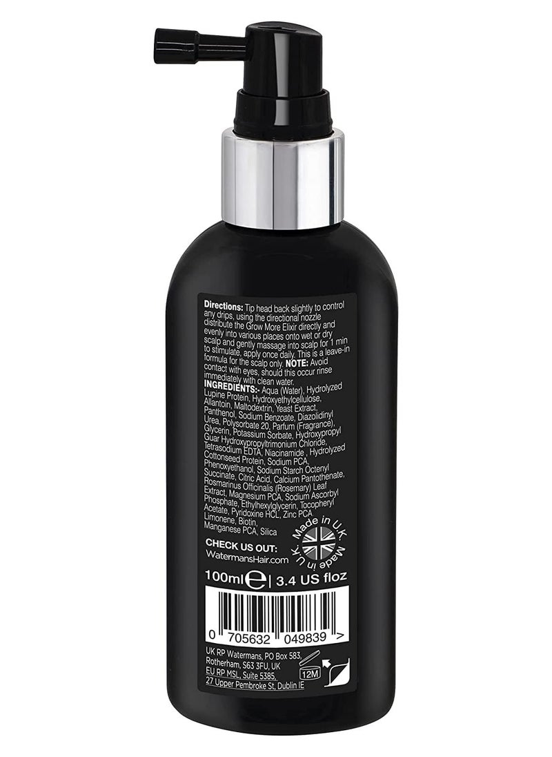 Watermans Grow Me Watermans Best Hair Growth Serum Grow More Elixir® (2 pieces) - Hair Growth & Hair Thickening Leave In Topical Scalp Treatment (Scalp Only), 100Ml  - Image 4