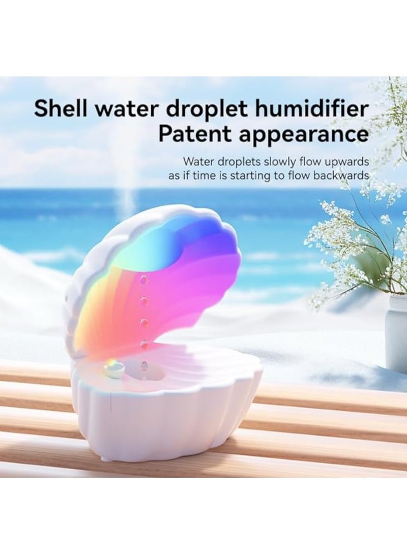 مرطب هواء مضاد للجاذبية، مرطب هواء بالتنقيط سعة 550 مل، مرطب هواء بإضاءة بسبعة ألوان، رذاذ بارد بتقنية الموجات فوق الصوتية مع مكبر صوت، مناسب للمنزل والمكتب - Image 2