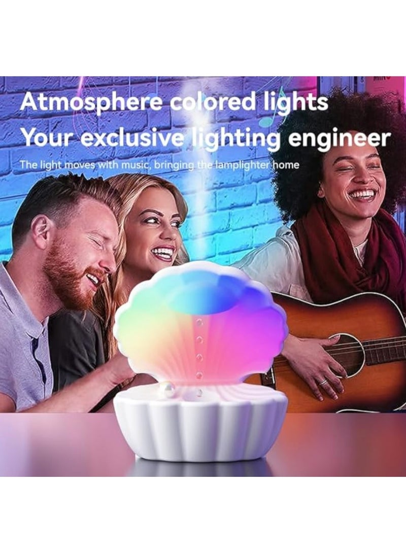 مرطب هواء مضاد للجاذبية، مرطب هواء بالتنقيط سعة 550 مل، مرطب هواء بإضاءة بسبعة ألوان، رذاذ بارد بتقنية الموجات فوق الصوتية مع مكبر صوت، مناسب للمنزل والمكتب - Image 5