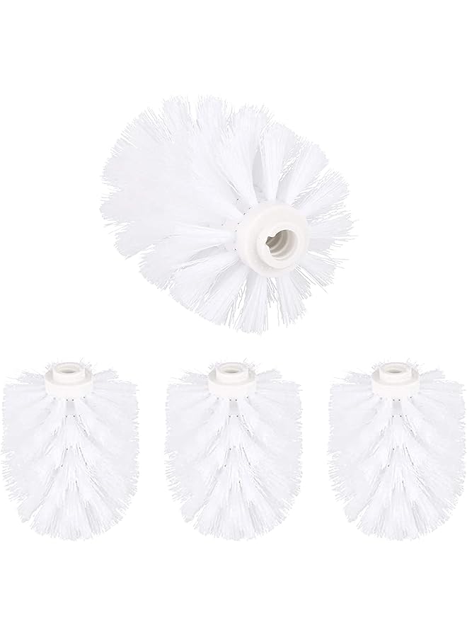 promass Replacement Toilet Brush Head, 4 Pcs Durable Round Toilet Cleaning Brushes Head Screw On 12mm Thread Port, Bathroom Accessory for Toilet Brush Replacement - Image 1
