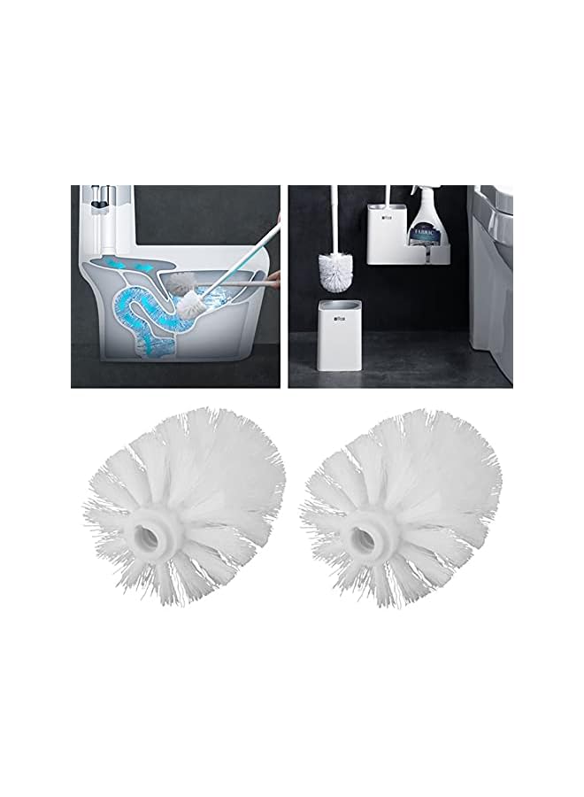 promass Replacement Toilet Brush Head, 4 Pcs Durable Round Toilet Cleaning Brushes Head Screw On 12mm Thread Port, Bathroom Accessory for Toilet Brush Replacement - Image 2