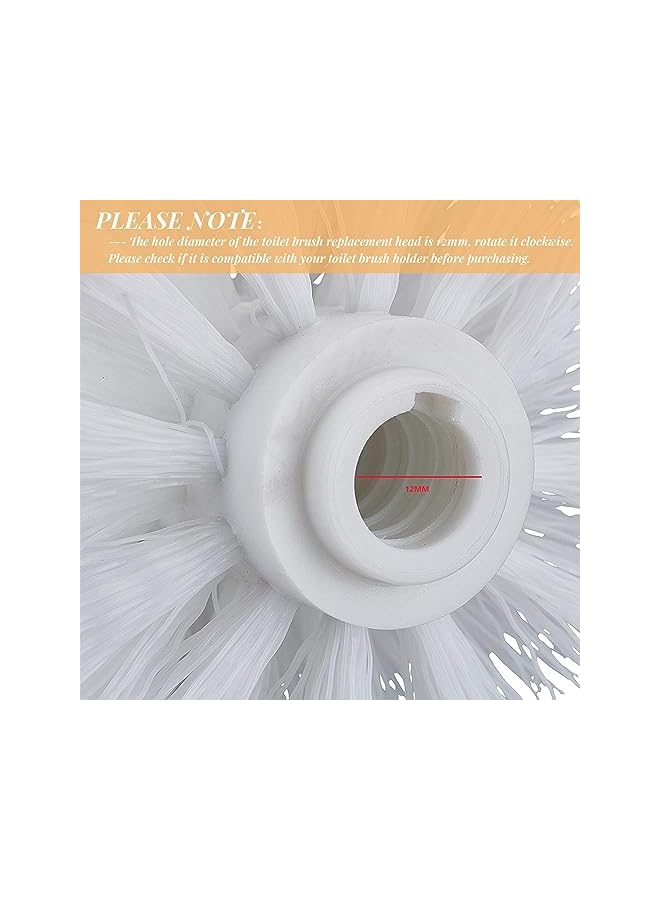promass Replacement Toilet Brush Head, 4 Pcs Durable Round Toilet Cleaning Brushes Head Screw On 12mm Thread Port, Bathroom Accessory for Toilet Brush Replacement - Image 4