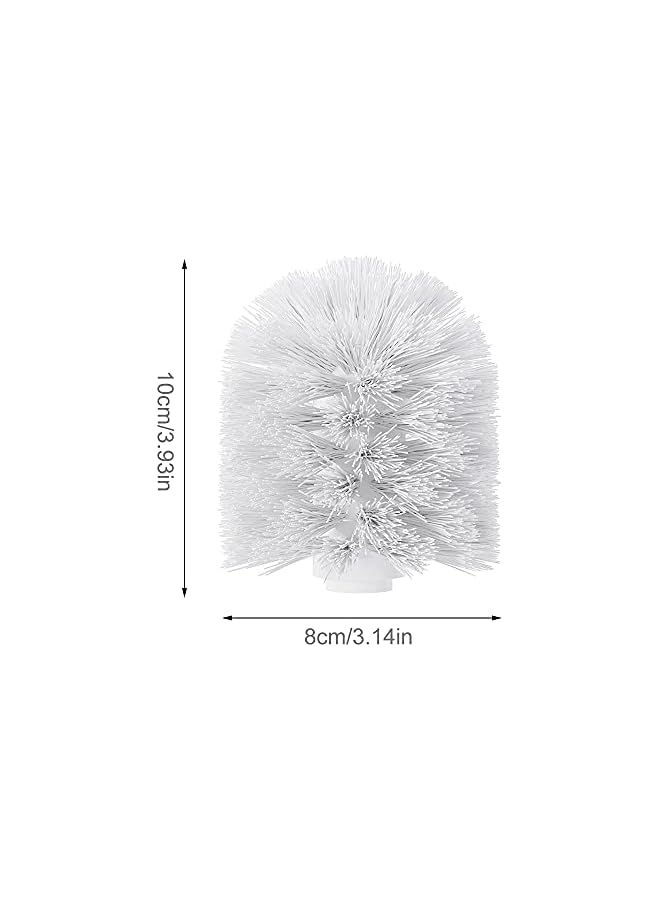 promass Replacement Toilet Brush Head, 4 Pcs Durable Round Toilet Cleaning Brushes Head Screw On 12mm Thread Port, Bathroom Accessory for Toilet Brush Replacement - Image 5