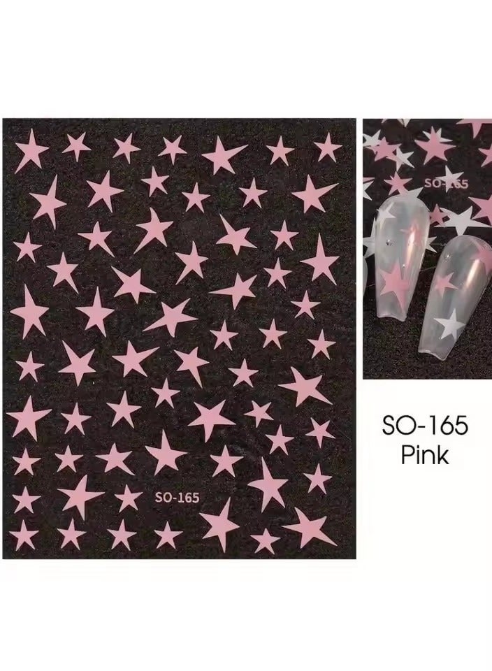 جلوسكي 1/4 جهاز كمبيوتر شخصي ثلاثي الأبعاد المعدنية الفضة الذهبية ستاربرست الأظافر ملصقات مانيكور فرنسية الأظافر الفن ديكور ملصق Y2K الأظافر الفن نصائح سحر الأظافر - Image 1