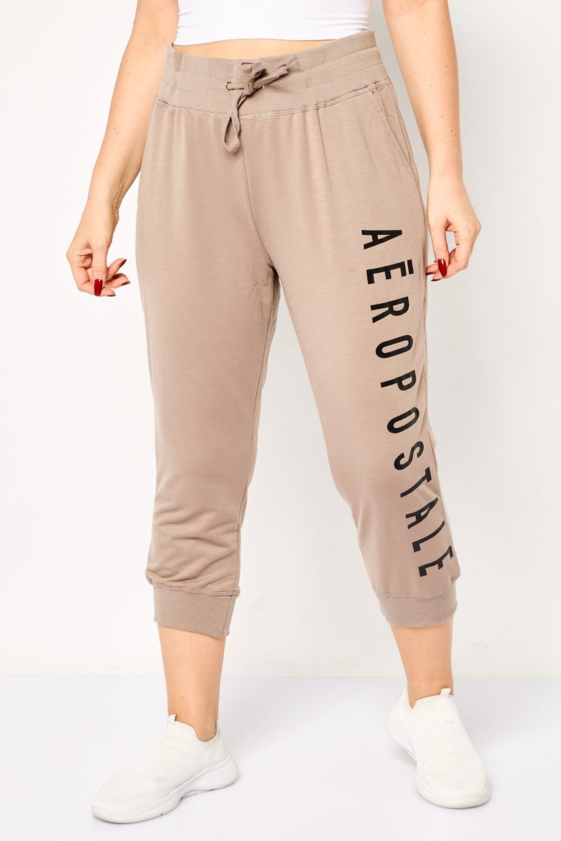 Aeropostale سروال رياضي نسائي مناسب في الهواء الطلق، رمادي - Image 1