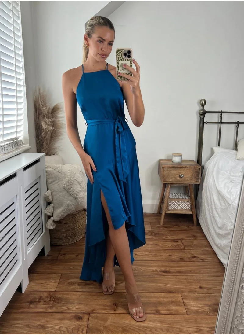 ستايل تشيت Fleur High Low Satin Dress