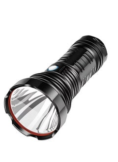 LED searchlight 360 for trips with a rechargeable battery and powerful lighting up to 1000 meters