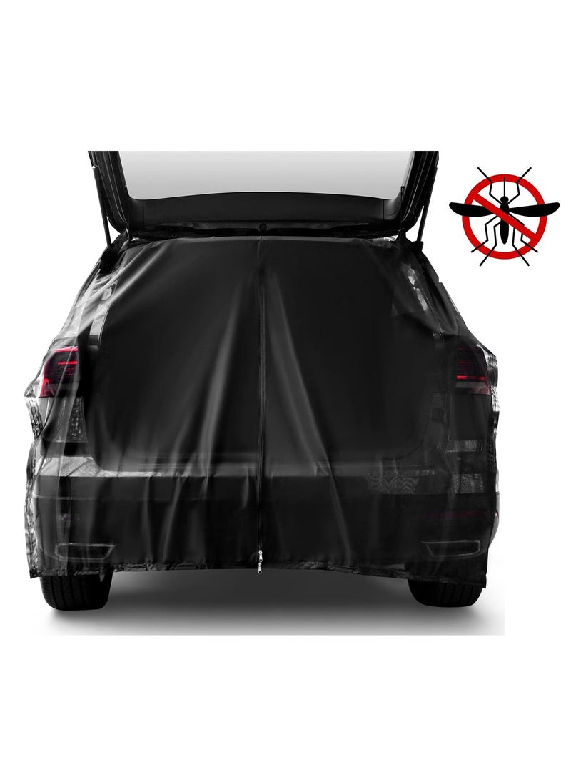 Oasisgalore Car Camping Net Accessories Can Repel Mosquitoes, Breathable Mesh Car Tent for Tailgate UV for SUV MPV - Image 1