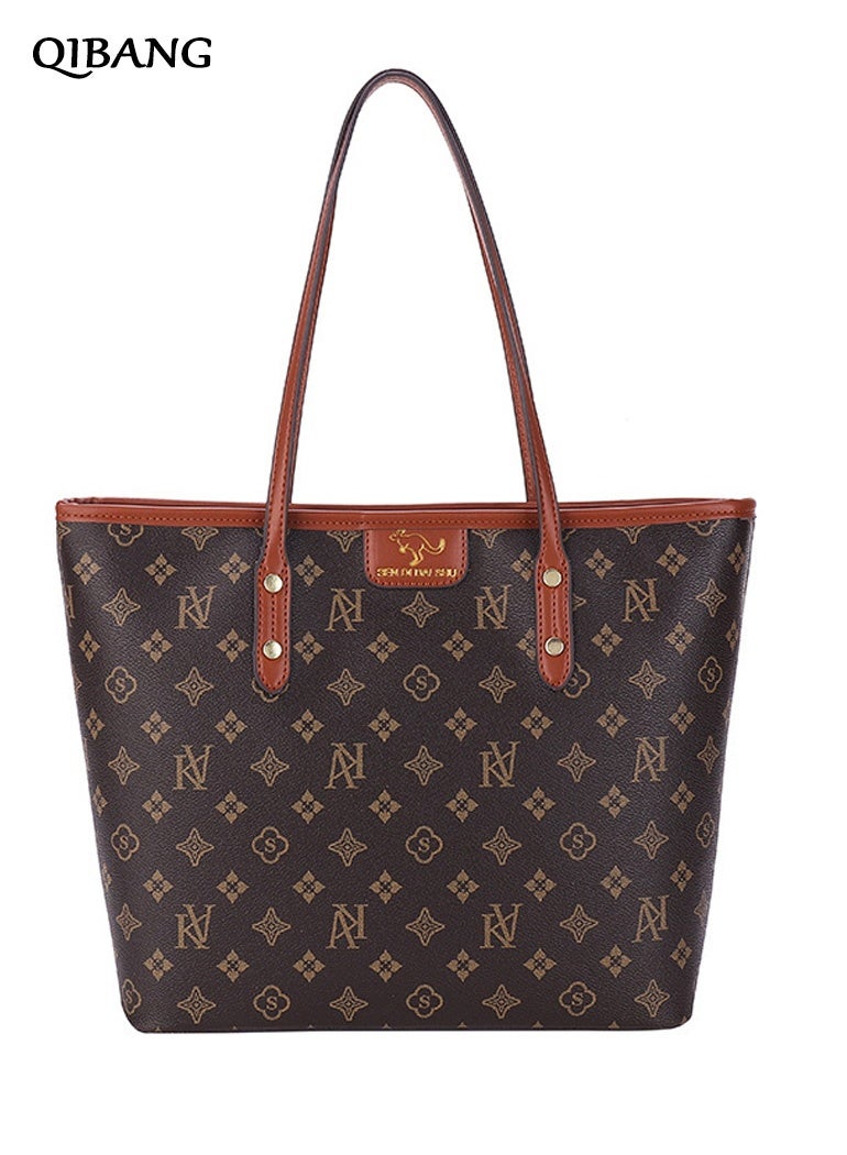 QIBANG 2026 new Tote Bag for Women Large Handbags and Purses for Women PU Leather Womens Shoulder Bags - Image 1