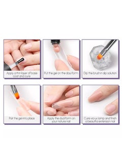 brunson Dual Nail Forms for Poly Extension Gel Pre-shaped False Tips with Scale 120pcs Manicure Tool for Nail Extensions Mold Nail Tips Acrylic Nails False Nails Manicure Tool  - Image 2