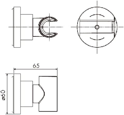 AXOR Citterio Luxury Handheld Shower Head HolderModern in Chrome 39525000 - Image 2