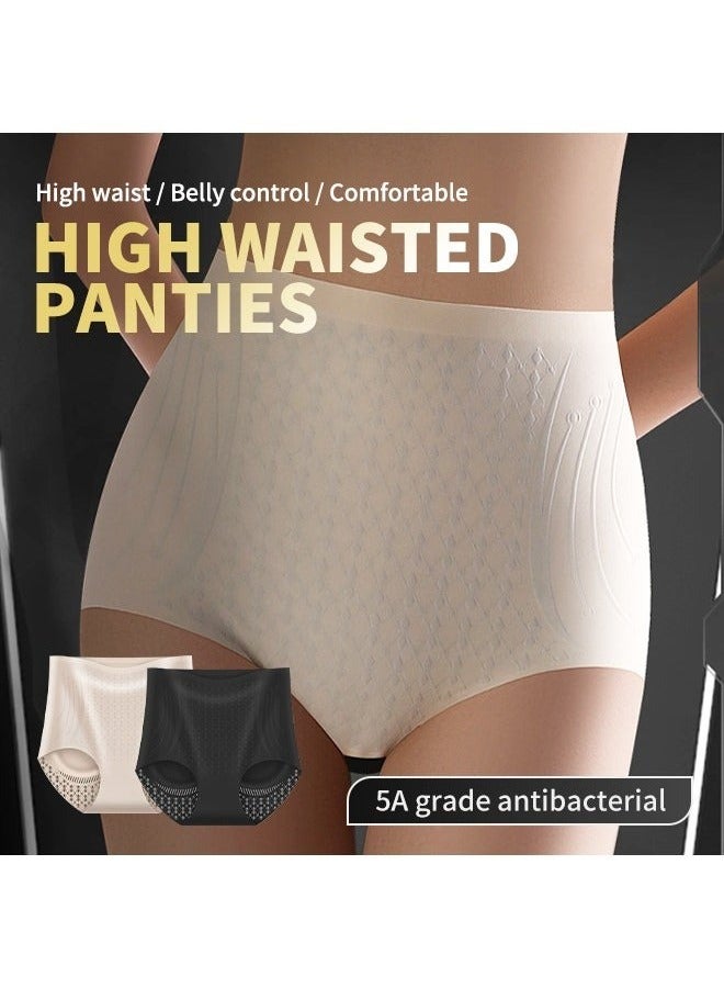 إيه جي دي سراويل داخلية نسائية بدون خياطة، سراويل داخلية عالية الخصر للتحكم في البطن ورفع الورك، ناعمة ولطيفة على البشرة قابلة للتنفس ومضادة للبكتيريا - Image 4
