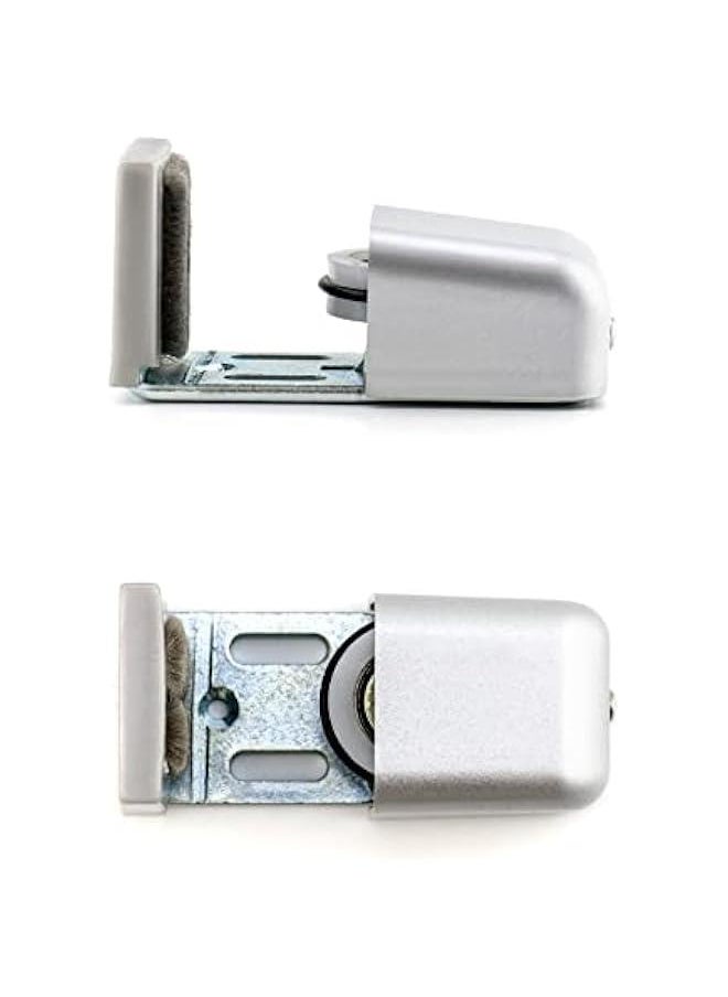Arabest Door Floor Guide, Adjustable Barn Door Roller Guides, Non-Scratch Wheels with Ball Bearing, for Frame Sliding Door, Silver, 2Pcs  - Image 4