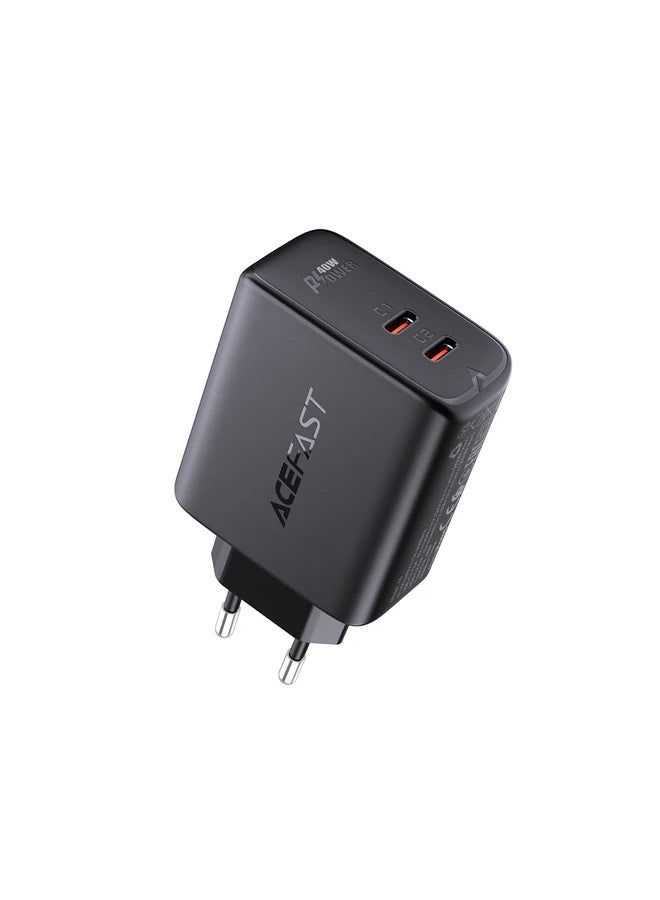 ACEFAST A9 40W 2xUSB-C Fast Wall CHARGER PD3.0 - Image 1