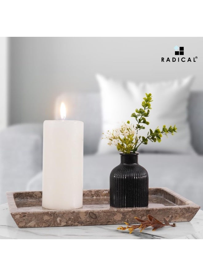RADICALn Handmade Oceanic Marble Serving Tray 12 Inch Rectangular Serving Tray Food Serving Platter Decorative Coffee Table Kitchen Home Decor Gift - Image 5