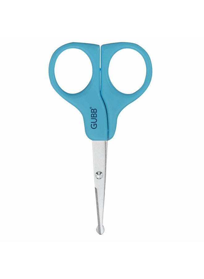 غوب مقص أمان مصمم للرجال والنساء بأكمام واقية وأطراف دائرية لقص شعر آمن، سهولة تشذيب اللحية والشارب، متعدد الأغراض، مقاوم للصدأ، مصنوع من الفولاذ المقاوم للصدأ - Image 1