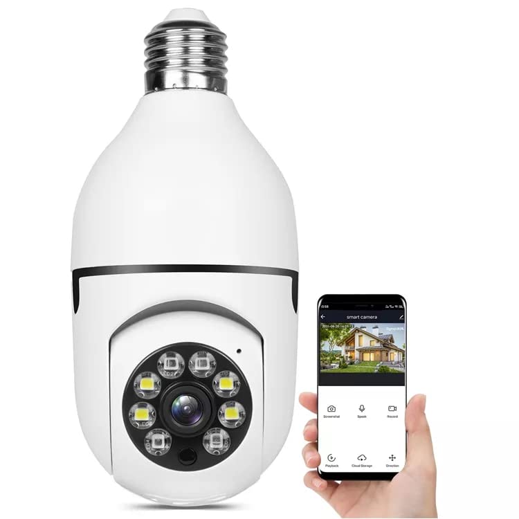 SIOVS SIOVS WiFi Outdoor Mini PTZ HD Camera Bulb Full HD 1080P Wireless WiFi IP Camera Security Camera  - Image 1