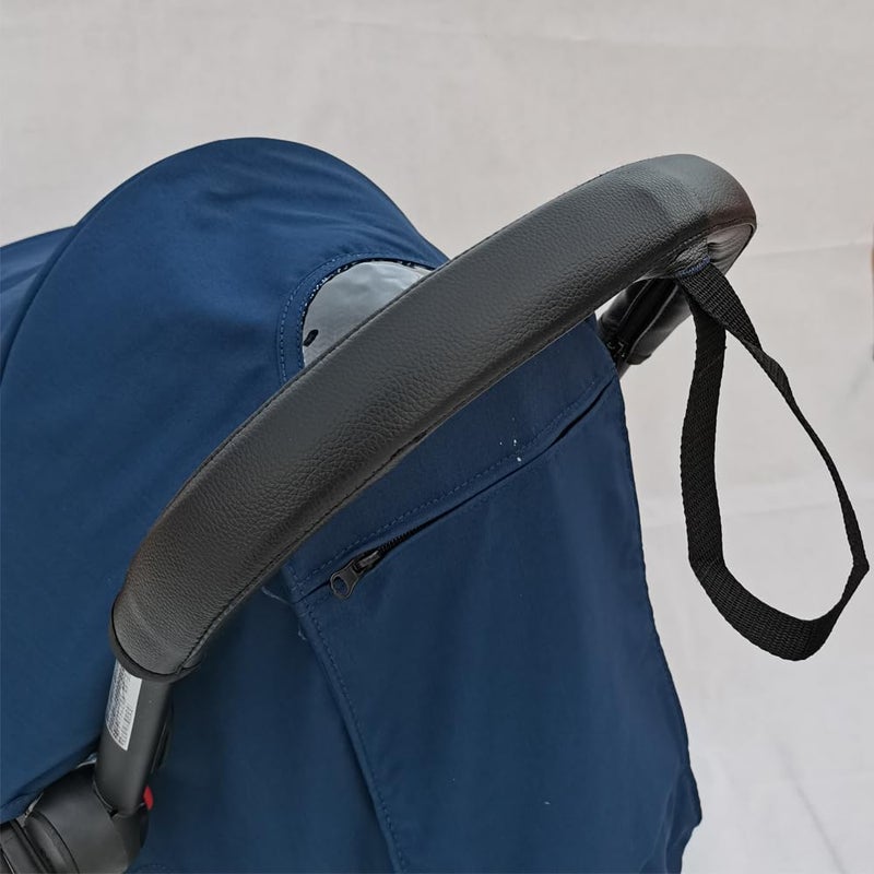 Feliliber Baby Stroller Handle PU Leather Cover, Pram Handle Protective Cover, Stroller Accessories Compatible with Babyzen Yoyo, with Wrist Strap Hole - Image 5