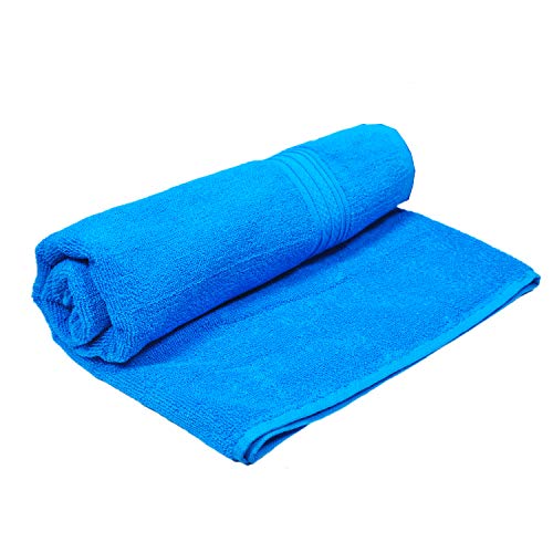 Space Fly Premium Plain Cotton Bathroom Bath Towels Highly Absorbent, Big Size 28X58 inch (450GSM_Multi Colo) (1 Piece) - Image 2