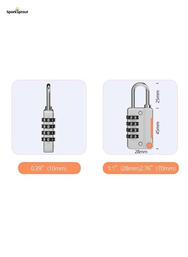 سباركسبروت 2 Pieces Combination Locks with High Security for Personal Drawers and Luggage, Black and Grey - Image 2