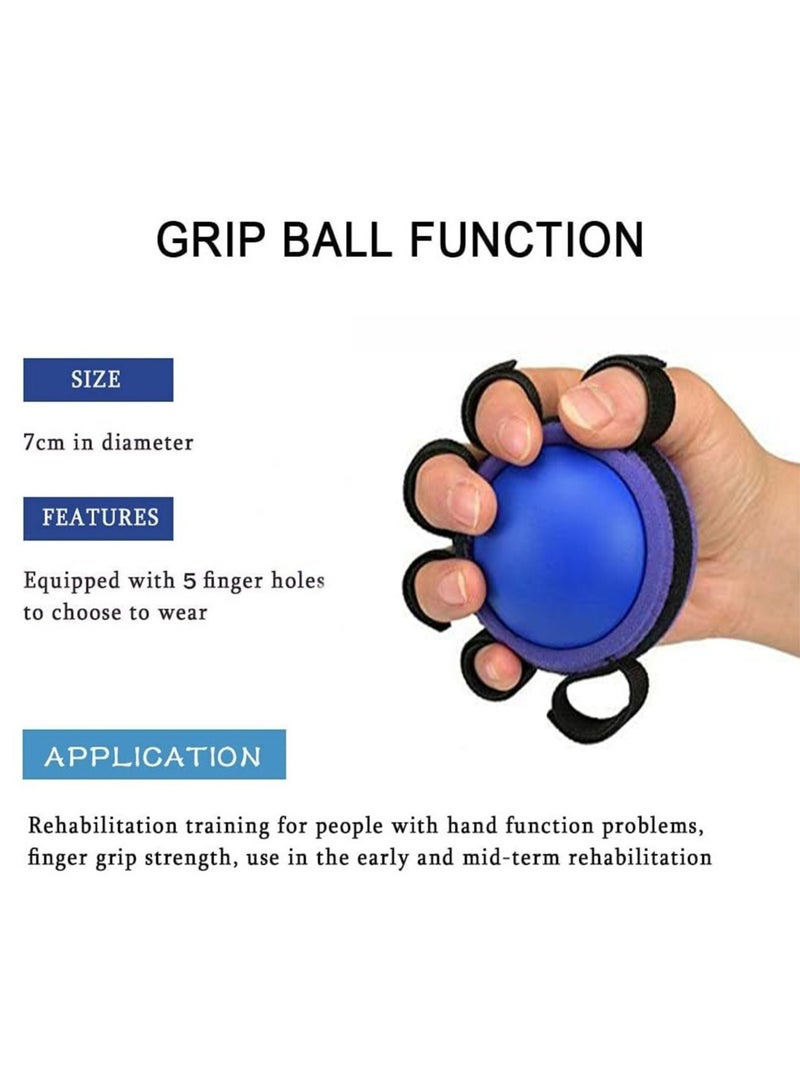 RATSAW Fitness Sport Hand Gripper Ball Hand Exerciser Grip Strengthener Hand Therapy Squeeze Exercise Stress Ball Exerciser Strength Training Gym Finger Trainer 20 x 10 x 20cm  - Image 2