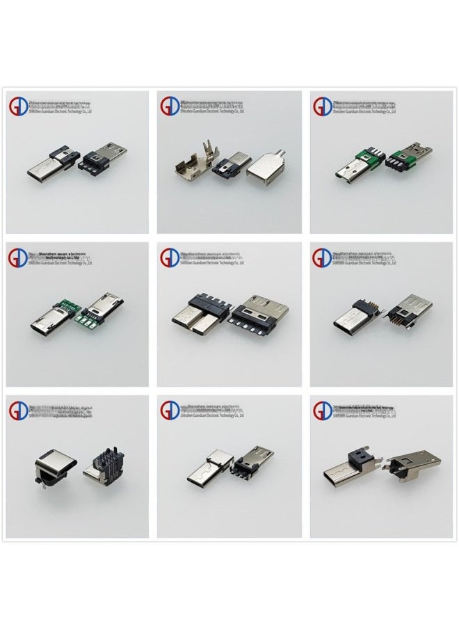Generic - USB Source MICRO Male Micro Male Micro Interface Micro Port Micro Charging Port-Color:GD-202 MICRO3.0 Male Welding Wire (NOTE 5 Dedicated) - Image 1
