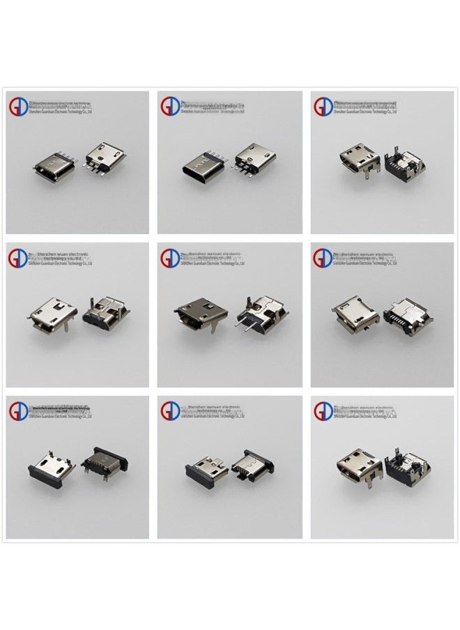 Generic - USB Source MICRO Male Micro Male Micro Interface Micro Port Micro Charging Port-Color:GD-202 MICRO3.0 Male Welding Wire (NOTE 5 Dedicated) - Image 1