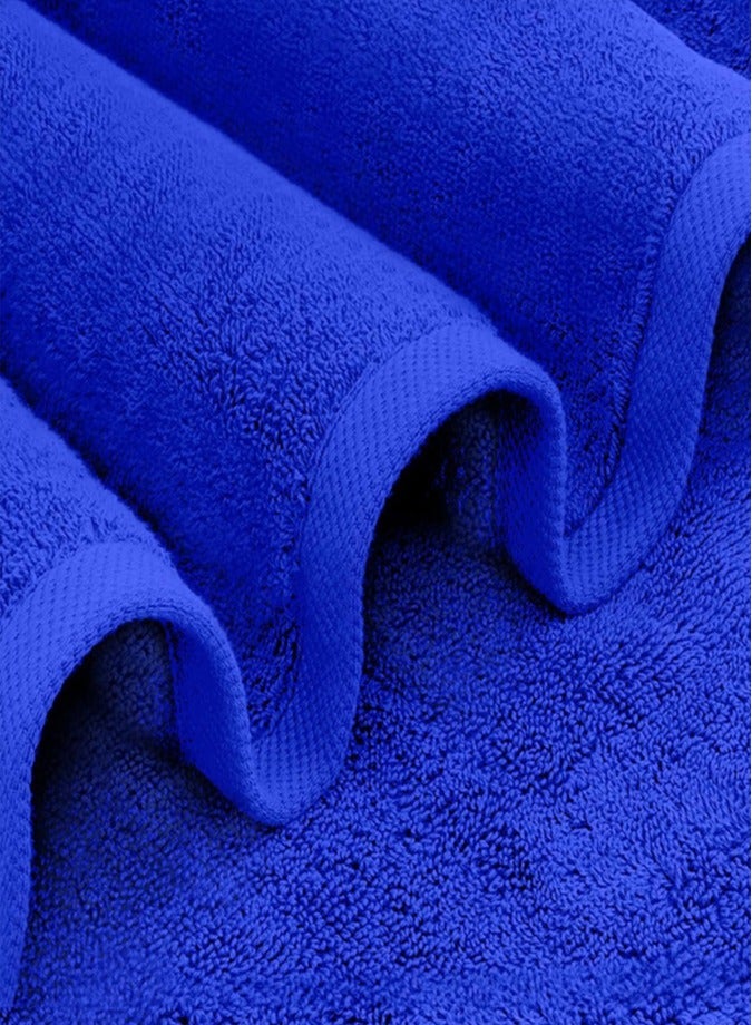 1Chase Set of 2 - 70x140 CM Premium Bath Towel 650 GSM , Roytal Blue - Image 3