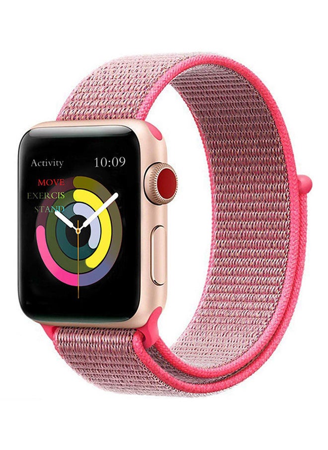NIBEMINENT - Replacement Band For Apple Watch Series 3/2/1 Pink - Image 1