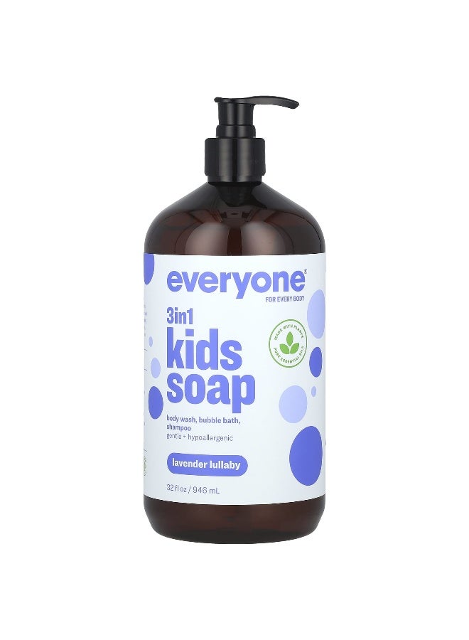 Everyone, 3 in 1 Kids Soap, Lavender Lullaby, 32 fl oz (946 ml) - Image 1