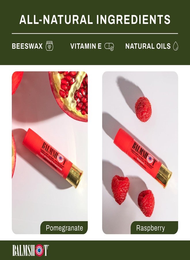 BALMSHOT Lip Balm 4 Pack (Fruit Combo (Variety Pack)) - Image 2