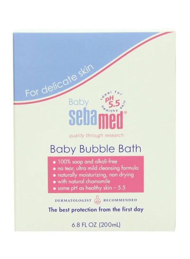 Sebamed Baby Bubble Bath For Delicate Skin With Camomile - 200 ml - Image 2