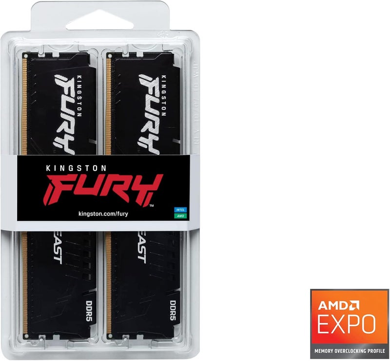 Kingston Technology Fury Beast 32GB (2x16GB) 5600MT/s DDR5 CL36 Desktop Memory Kit - Image 5
