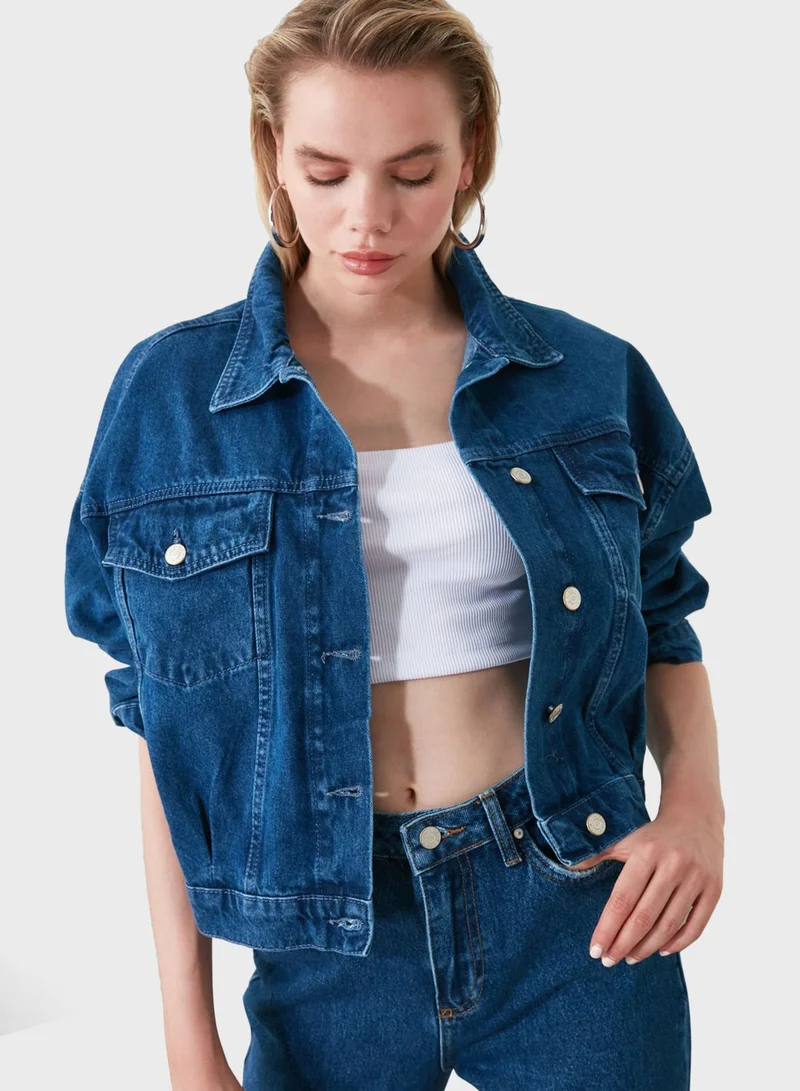 trendyol Oversized Denim Jacket