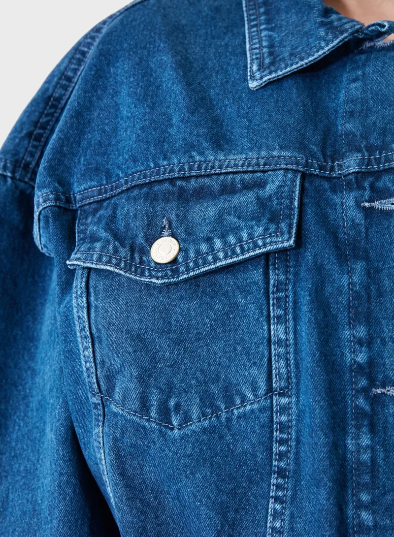 trendyol Oversized Denim Jacket