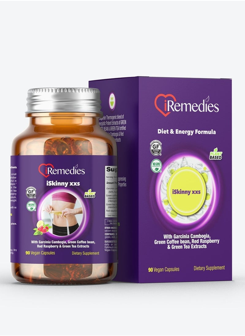 iRemedies - iSkinny XXS – 90 Vegan Capsules - Image 1