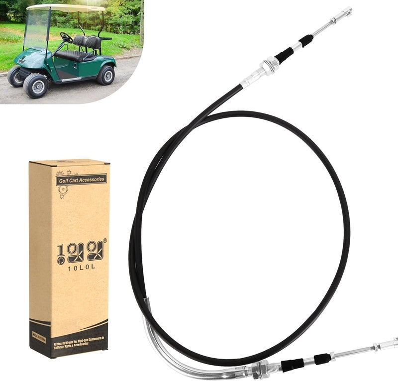 10L0L 66 Inch Transmission Forward Reverse Push/Pull Shifter Cable for EZGO Golf Carts - Image 1