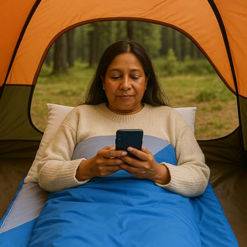 RhinoKraft Spartan Rectangular Sleeping Bag | Lightweight 1.3 kg | Comfort 12 °Celcius | Durable Nylon & Reliance Fibre | Packable for Camping, Biking & Trekking - Image 4