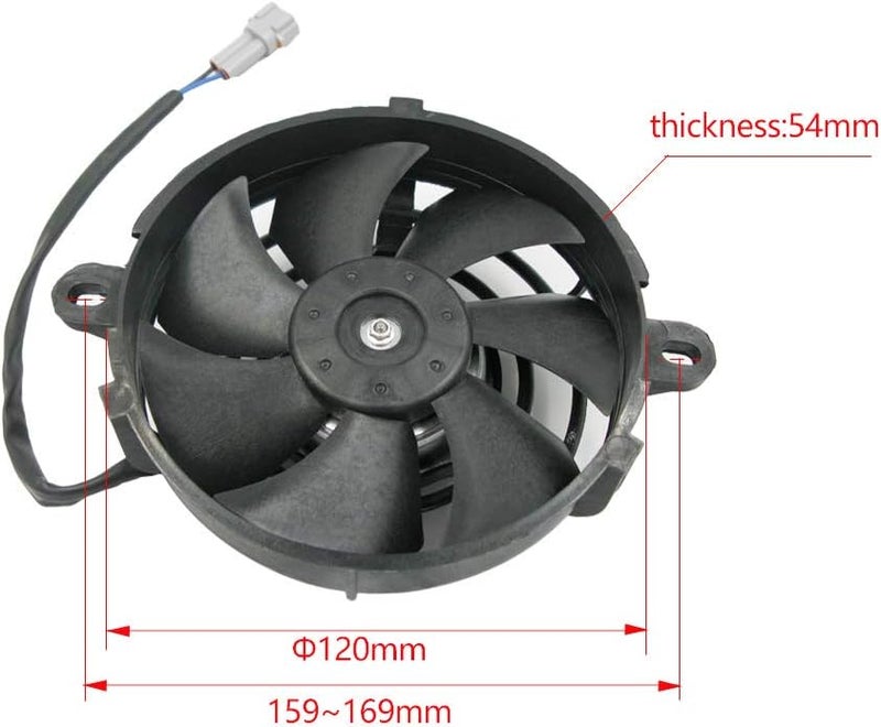 PROOTOM OTOM Universal Motorcycle Radiator Cooling Fan - 4 Inch for Dirt Bikes, ATVs, and Motocross - Image 3