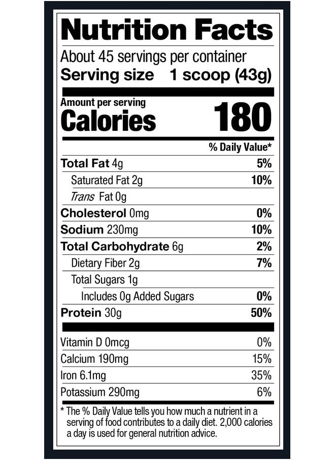 Vega Vega Premium Sport Protein Peanut Butter Protein Powder, Vegan, Non Gmo, Gluten Free Plant Based Protein Powder Drink Mix, Nsf Certified For Sport, 4Lb 4.1 Oz  - Image 3