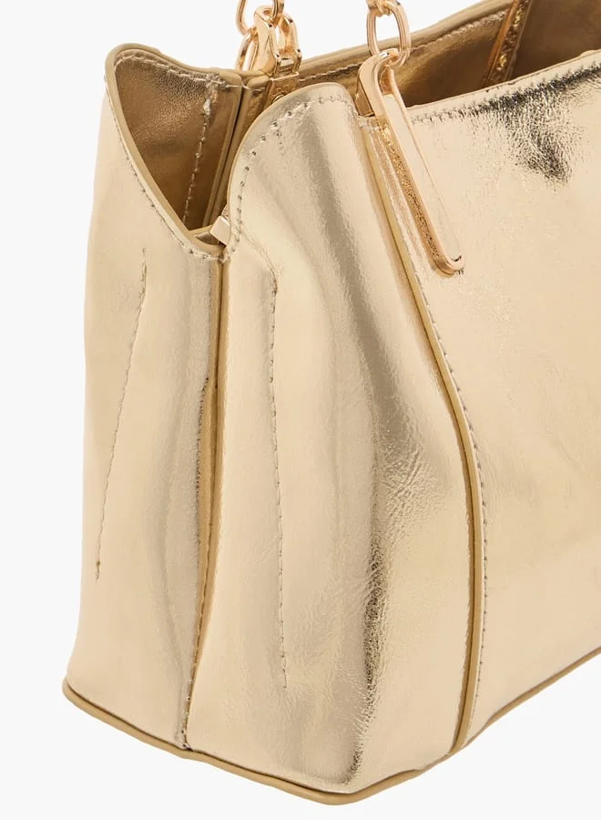 فلورا بيلا من شو إكسبرس Womens Solid Tote With Zip Closure