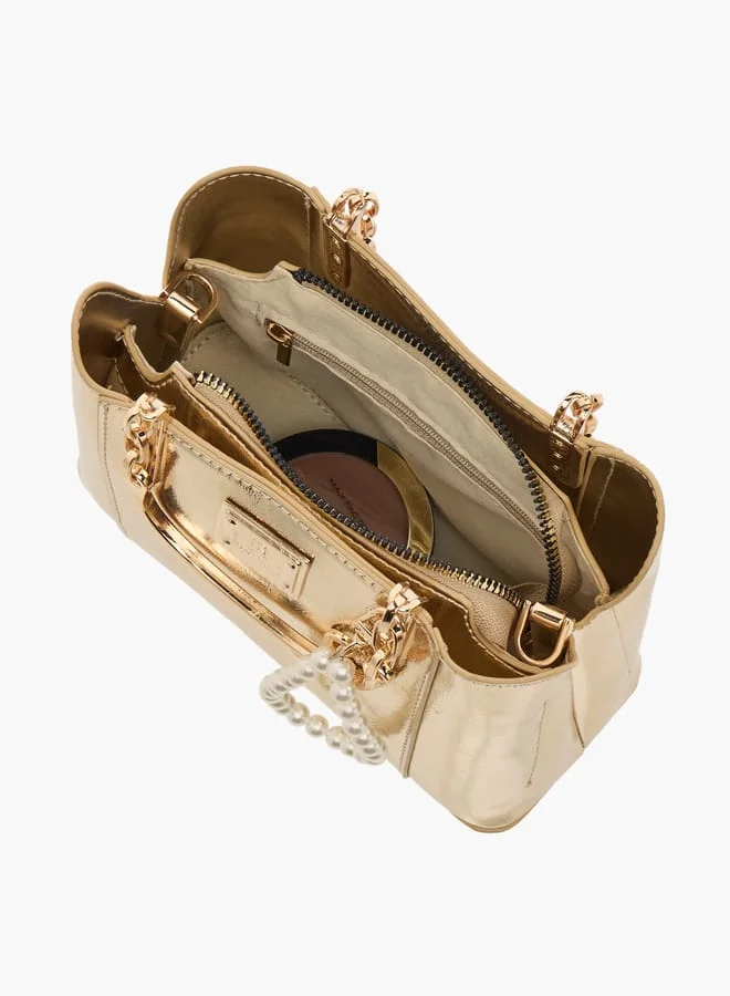 فلورا بيلا من شو إكسبرس Womens Solid Tote With Zip Closure