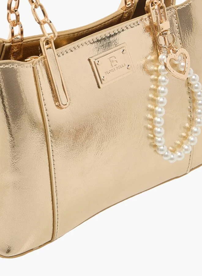 فلورا بيلا من شو إكسبرس Womens Solid Tote With Zip Closure
