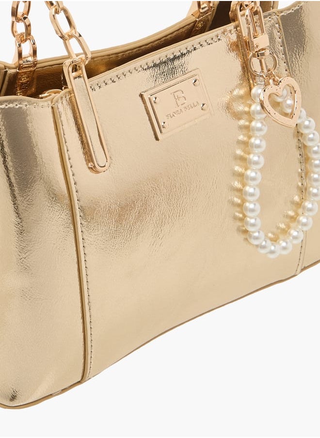 Flora Bella By Shoexpress Womens Solid Tote With Zip Closure  - Image 4