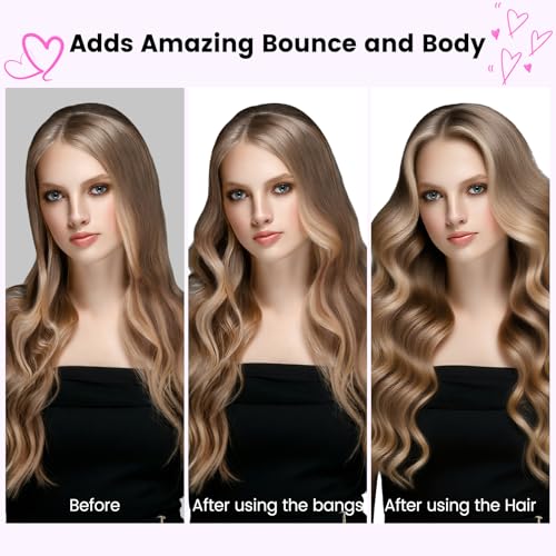 PUREGUST Upgraded 2.3inch Round Volumizing Brush Attachment Compatible with Dyson Airwrap HS01 HS05 HS08 Accessories, Upgraded Bristles for Dry Hair Add Volume Style Bangs Smooth Hair Rose - Image 5